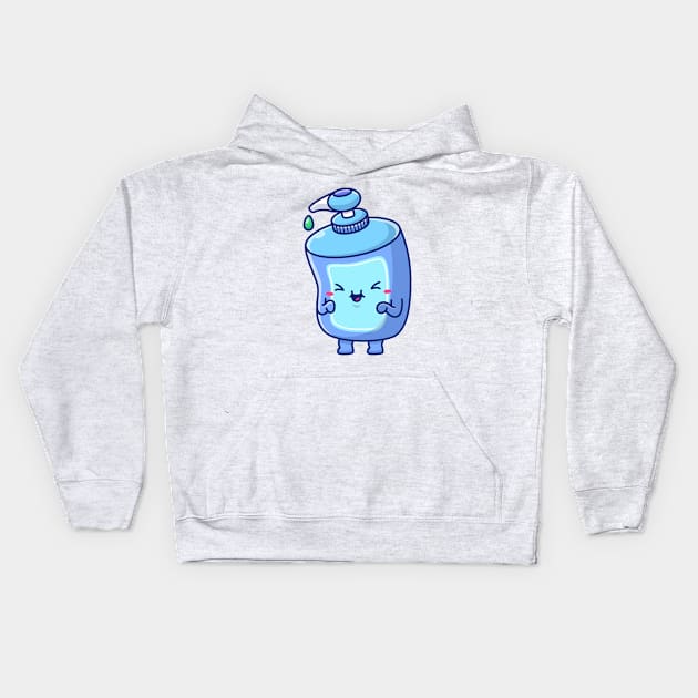 Liquid Soap Bottle Cartoon (2) Kids Hoodie by Catalyst Labs